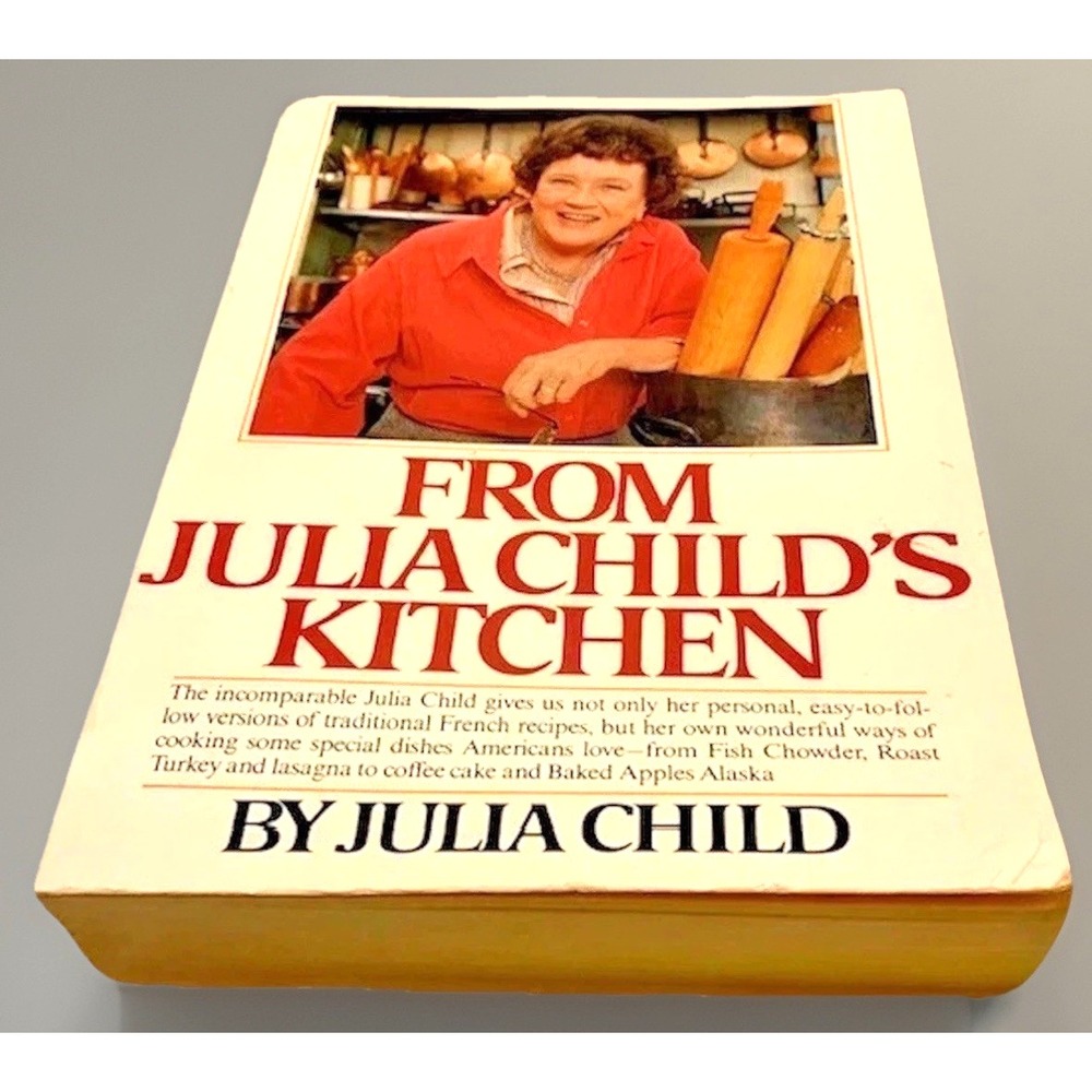 Julia Childs Kitchen Cookbook Book 1982 2nd Print Vintage Chef Retro Home Decor